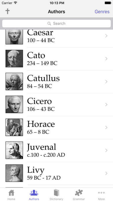 SPQR Latin Dictionary and Reader Screenshot 1