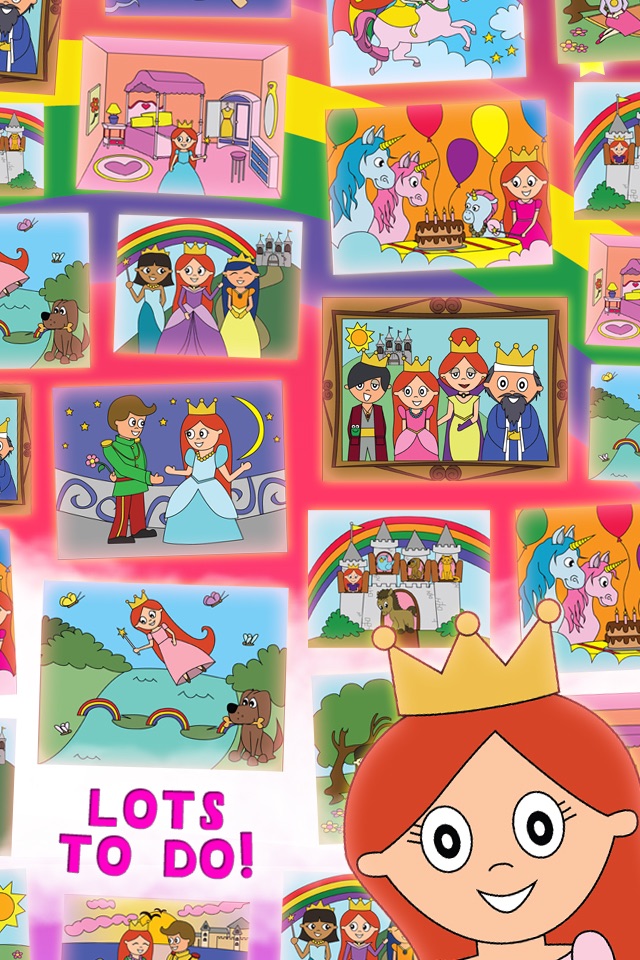 Princess Fairy Tale Coloring Wonderland for Kids and Family Preschool Ultimate Edition screenshot 3