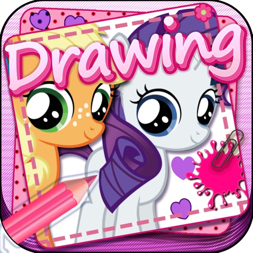 Drawing Desk Little Pony : Draw and Paint my Friends on Coloring Book For Kids