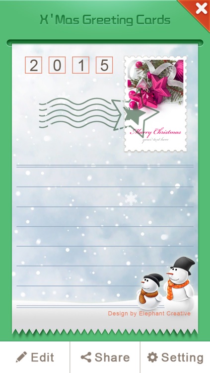 X'Mas Greeting Cards