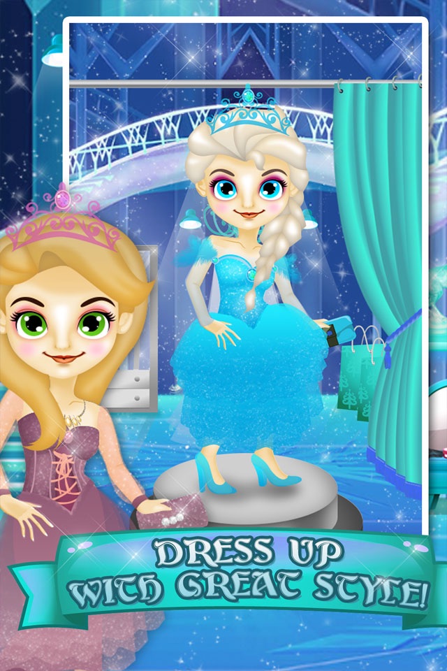 Ice Princess Wedding Salon - christmas make-up spa games for girls! screenshot 3