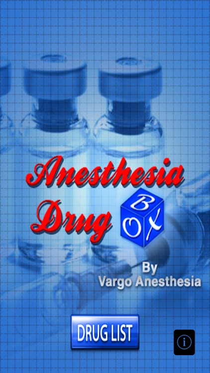 Anesthesia Drug Box