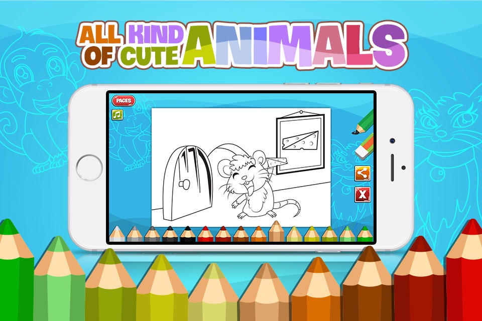 AniPaint - Coloring Animals with Sparks for Kids screenshot 2