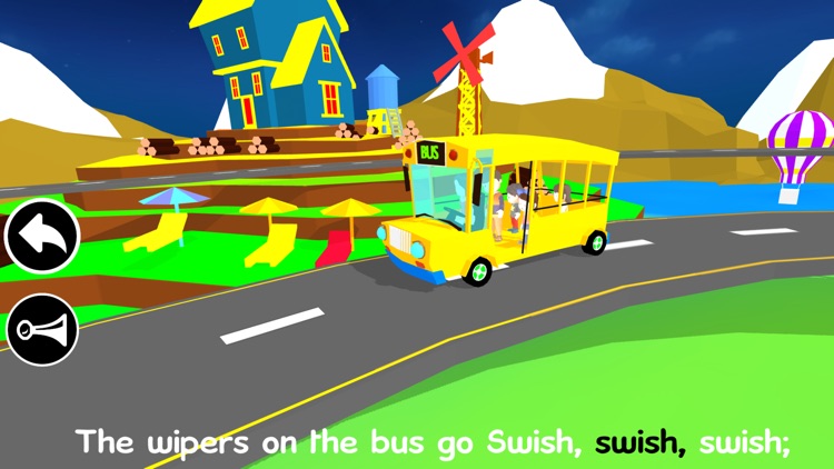 Wheels On The Bus - Song For Kids In 3D