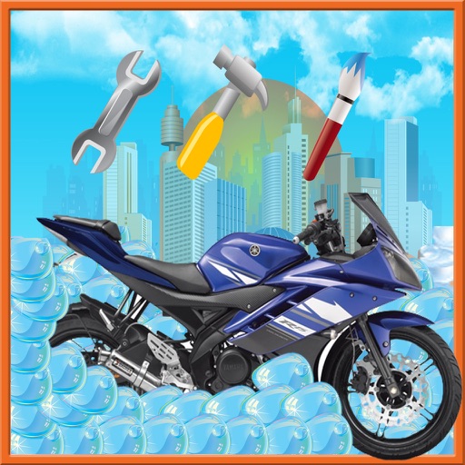 Motorcycle Wash Salon Cleaning & Washing Simulator Icon
