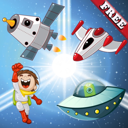 Space Puzzles for Toddlers : Discover the galaxy , the space and UFO ! FREE app Icon