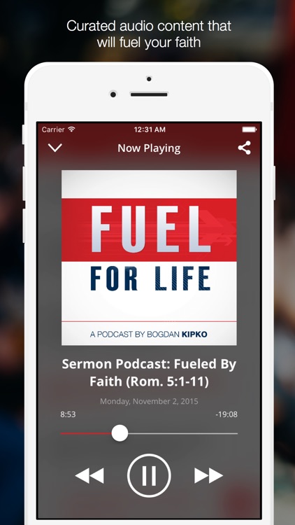 The Fuel For Life - Audio Content From Pastor Bogdan Kipko