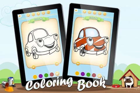 Coloring Sheets Cartoon Cars Free screenshot 4