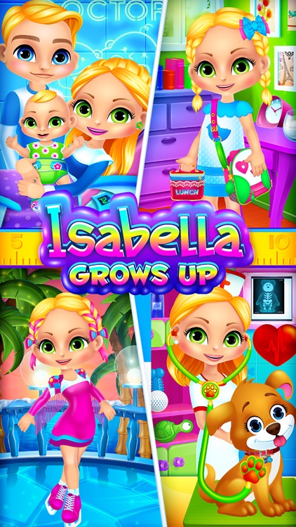 Isabella Grows Up - Baby & Family Salon Games for Girls