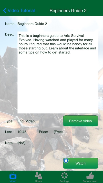 Video Walkthrough for Ark: Survival Evolved