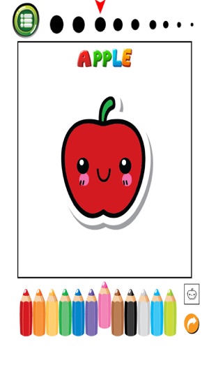 Fruits And Vegetables Phonics Coloring Book: English Vocabul(圖2)-速報App