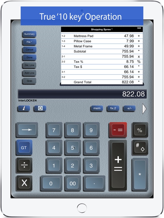 Adding Machine: 10 Key Calc HD