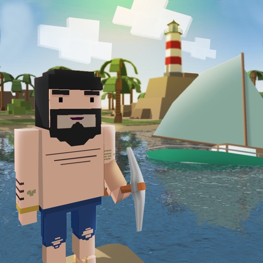 Blocky Island Survival 3D Icon