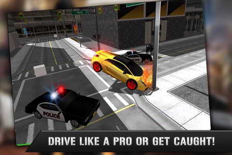 Underworld Mafia Crime Driving vs city Car police rush 3D screenshot 2