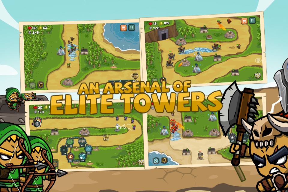 Kingdom Towers | Royal Castle Defense From the Barbarian Rush screenshot 2