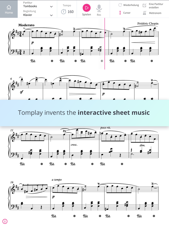tomplay sheet music on the app store type in sheet music and hear it