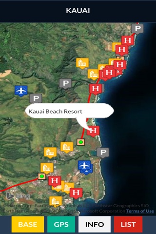 Kauai and Kalalau Map screenshot 2