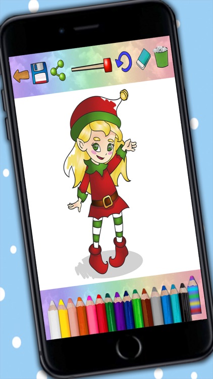 Coloring book Christmas paint magic - Premium screenshot-3