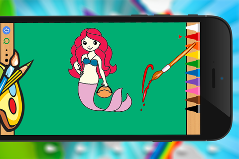 Princess Coloring Book - Amazing draw paint and color games HD screenshot 4