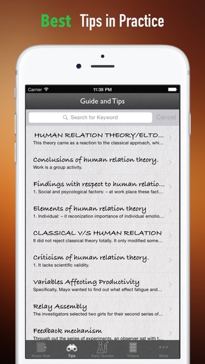 Human Relations Theory by Elton Mayo: Study Guide with Tutorial and Quotes screenshot-3