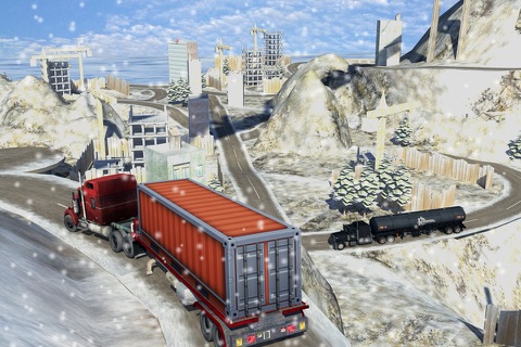 Winter Truck Driver Cargo Simulator Game screenshot 3