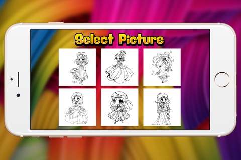 princess mermaid fancy coloring book for cute girl screenshot 2