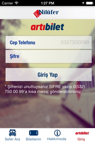 Nilüfer Turizm - Otobüs Bileti Satış screenshot 2