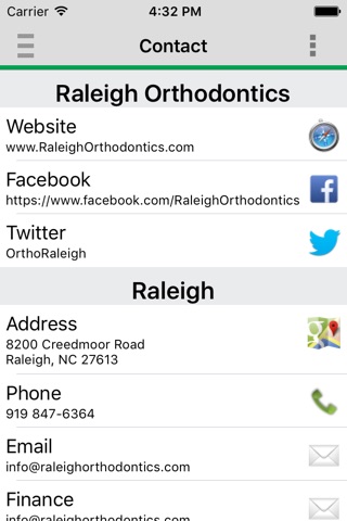 Raleigh Orthodontics screenshot 2