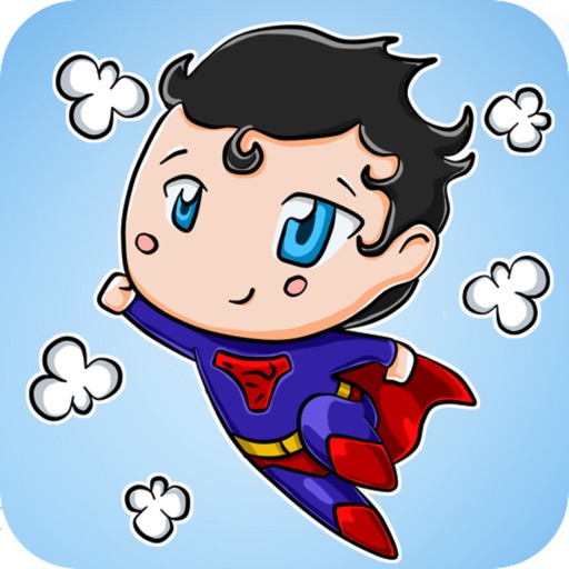 Superheroes Chibi Coloring Icon