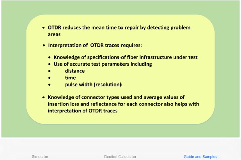 OTDR User Guide and Simulation Toolkit screenshot 2