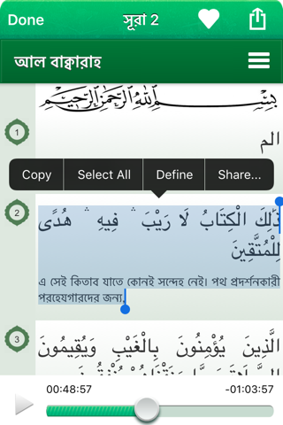 Quran Audio mp3 Pro : Bangla screenshot 3