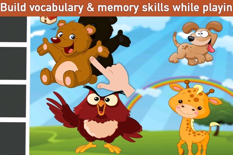 Amazing Animals Puzzle -Educational Word Learning Game for Kids & Toddlers screenshot 4