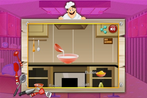 Cheesy Waffles Cooking screenshot 2