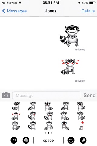 Raccoon Emojis screenshot 4