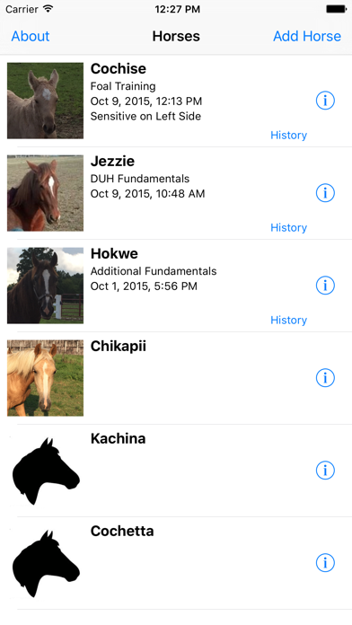 Nickers Horse Training Logbook Screenshot 1