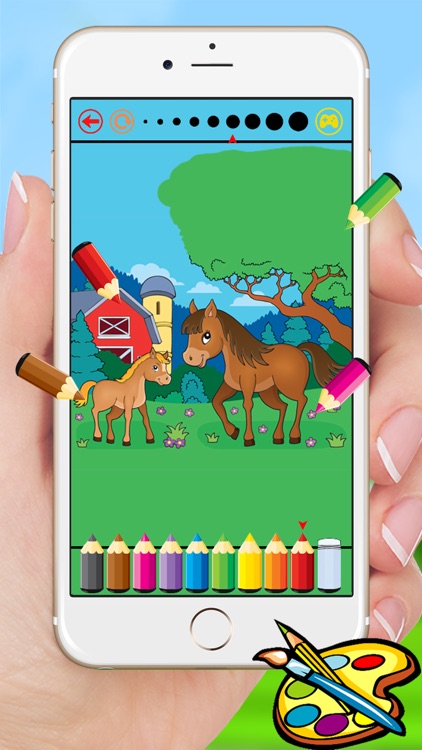 Farm & Animals coloring book - drawing free game for kids