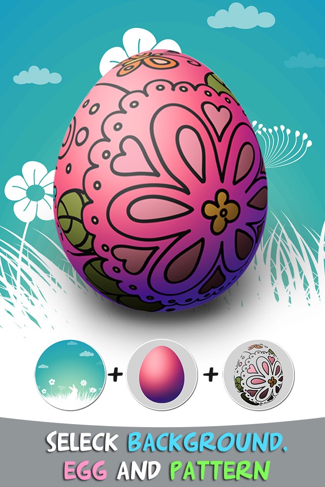 Easter Egg Painter - Virtual Simulator to Decorate Festival Eggs & Switch Color Pattern screenshot 3
