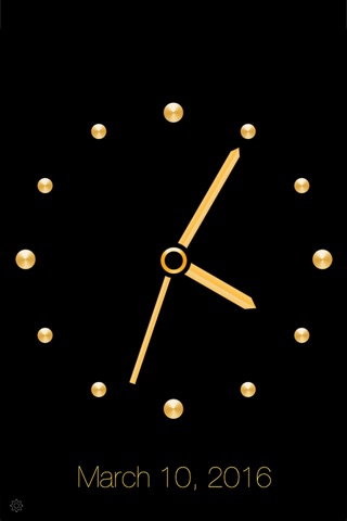 Gold Luxury Clock screenshot 4