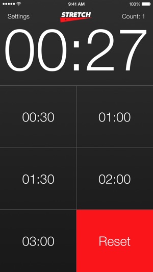 Stretch - A countdown timer for fitness,