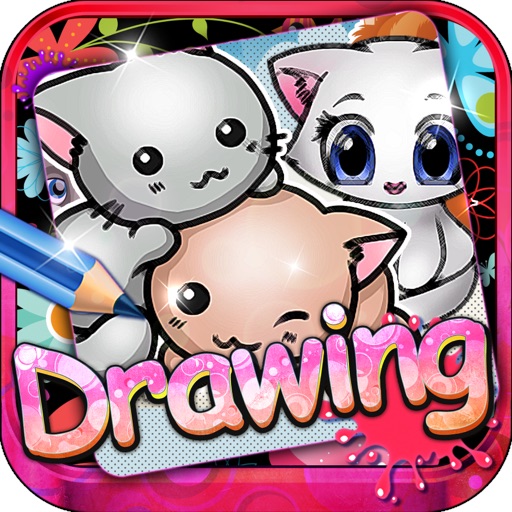 Drawing Desk Cats and Kittens : Draw and Paint  Coloring Book Edition