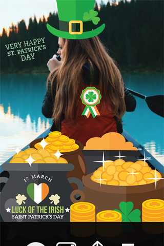 LuckLuckLuck - St Patricks Irish Pride Everyday FREE Photo Stickers screenshot 3