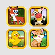 Preschool Animals Puzzles For Kids and Toddlers - Four Set Premium Puzzle Collection