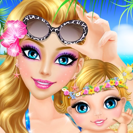 Newborn Baby Doctor Game - Beach Vacation Icon