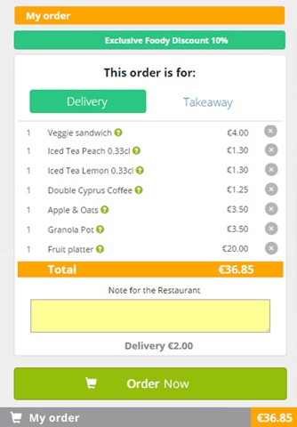 Foody Cyprus - Food Delivery screenshot 4