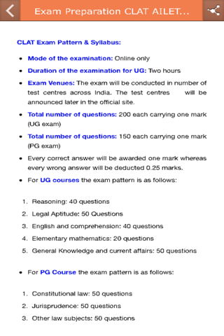 Exam Preparation CLAT AILET screenshot 2