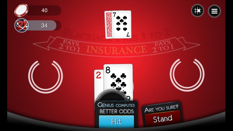 Blackjack Genius – Realistic Multi-hand Vegas 21 Blackjack Trainer Game screenshot-4