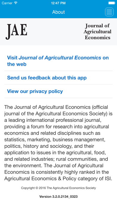 How to cancel & delete Journal of Agricultural Economics from iphone & ipad 3