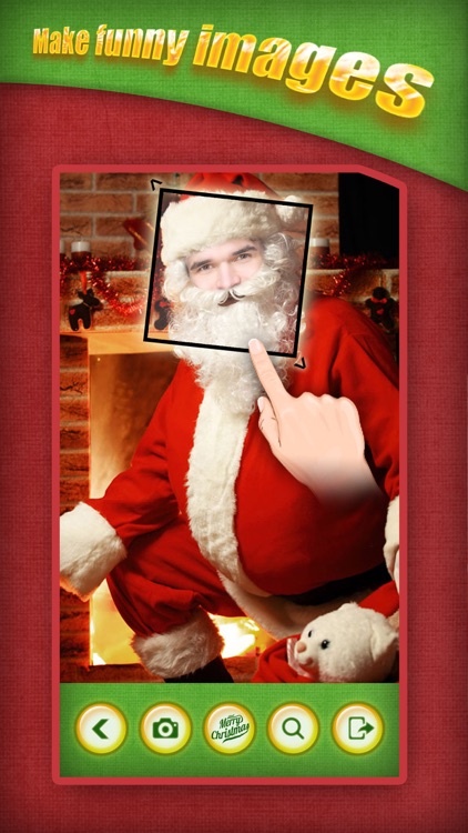 Christmas Face Photo Booth - Make your funny xmas pics with Santa Claus and Elf frames