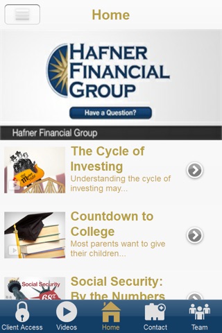 Hafner Financial Group screenshot 2