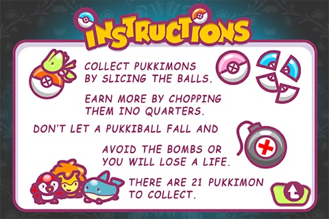 The Pukkimon Slicing Balls Adventure FREE screenshot 2